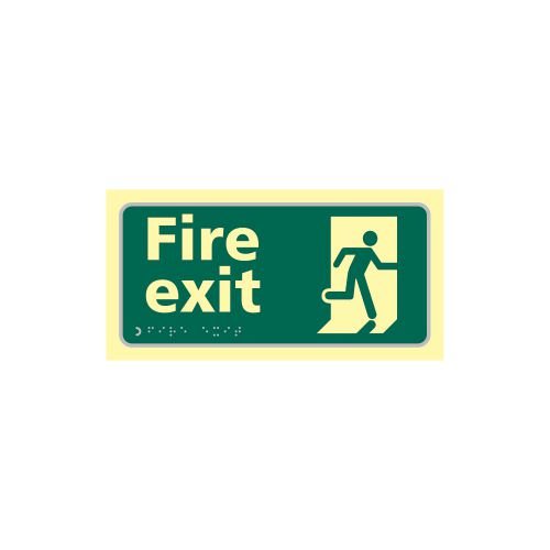 Fire Exit Running Man - Taktyleph (300 X 150mm)