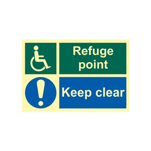 Refuge Point Keep Clear - Pho (300 X 200mm)