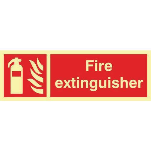 Fire Extinguisher - Photolum. (300 X 100mm)