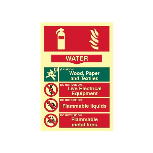 Fire Extinguisher Composite - Water - Phs (200 X 300mm)