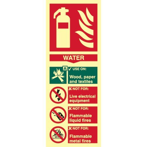 Fire Extinguisher Composite - Water - Phs (75 X 200mm)