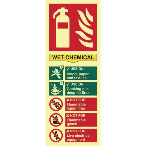 Fire Extinguisher Composite - Wet Chemical - Pho (75 X 200mm)