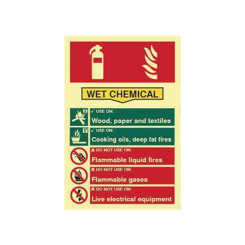 Fire Extinguisher Composite - Wet Chemical - Phs (200 X 300mm)