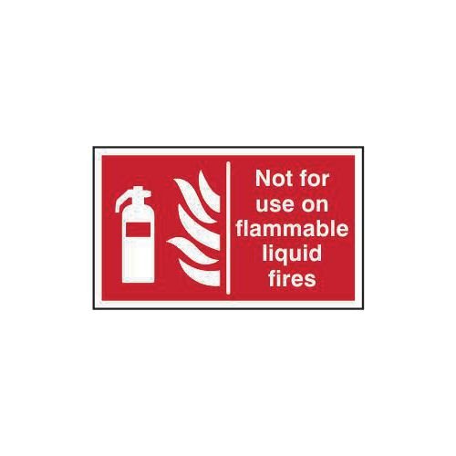 Not For Use On Flammable Liquid Fires - Sav (250 X 150mm)