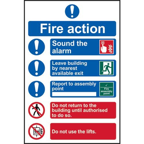 Fire Action Procedure - Sapp (200 X 300mm)