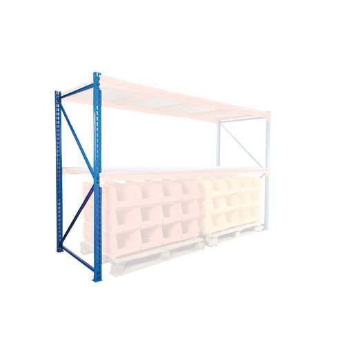 Longspan racking frame, 4016mm high x 776mm deep