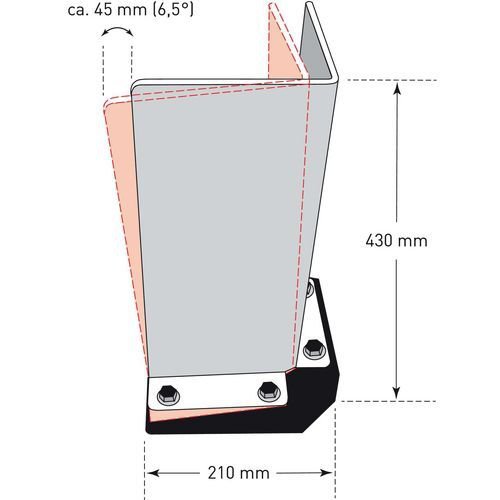 Flexible pallet racking protector