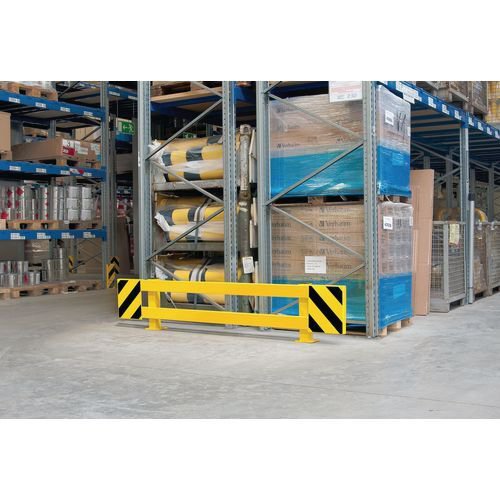 Adjustable racking end frame protectors