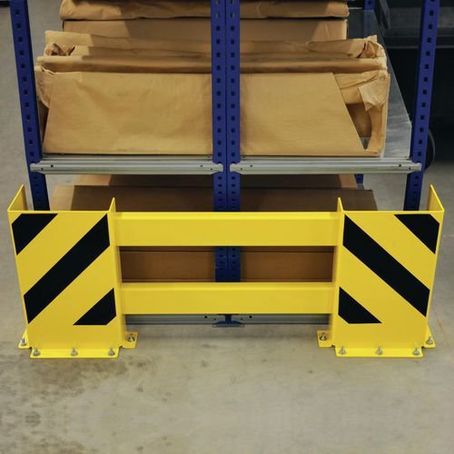 Racking end frame protectors with side protection
