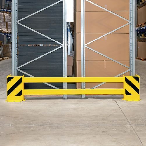 Racking end frame protectors with side protection