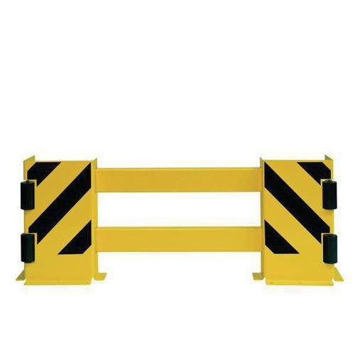 Racking end frame protectors with side protection