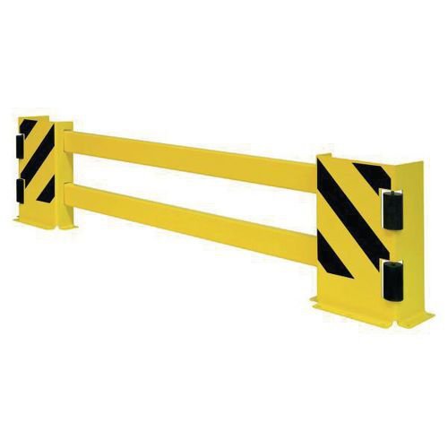 Racking end frame protectors with side protection