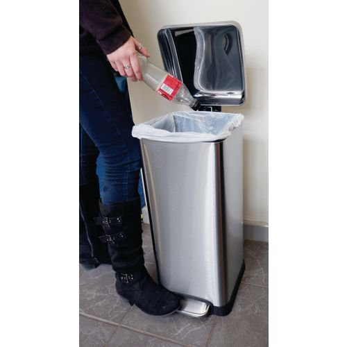 30L stainless steel pedal bin