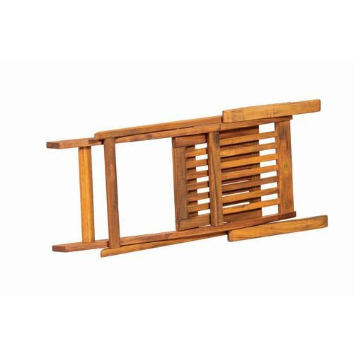 Wooden folding outdoor dining table and chair set