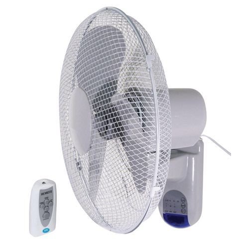 Wall mount 16in fan with remote control and timer