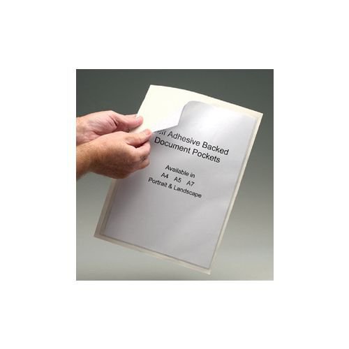 Fully adhesive backed pockets - pack of 50