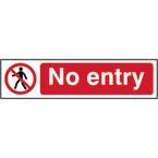 No Entry - Sapp (200 X 50 Mm)