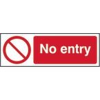 No Entry - 1.2 mm Recyclable Pp (300 X 100 Mm)