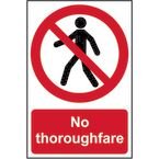 No Thoroughfare- Sapp (200 X 300 Mm)