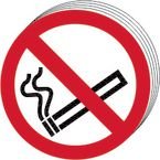 No Smoking Symbol -sav (100 mm Dia.) (pack of 10)
