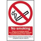 No Smoking This Is A Nosmoking Vehicle - Sav (100 X 150 Mm)