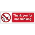 Thank You for Notsmoking - 1.2 mm Recyclable Pp (300 X 100 Mm)
