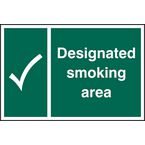 Designated Smokingarea - 1.2 mm Recyclable Pp (300 X 200 Mm)