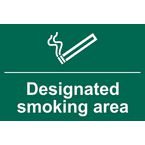 Designated Smokingarea 1.2 mm Recyclable Pp (400 mm X 300 Mm)