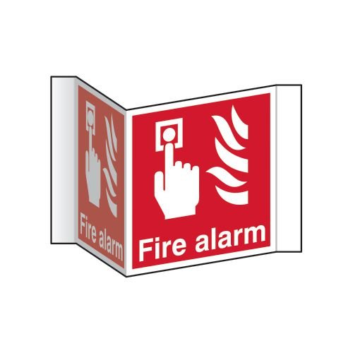 Fire Alarm (Projection Sign) - 1.2mm Recyclable Pp (200mm Face)