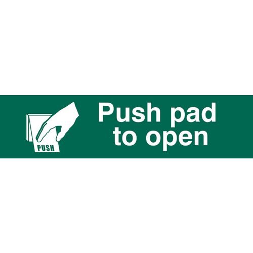 Push Pad To Open - Sapp (200 X 50mm)