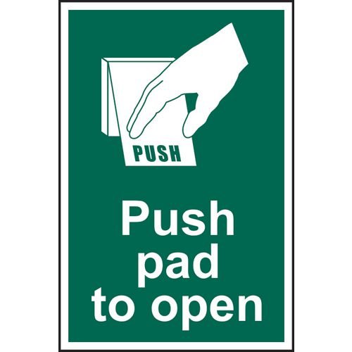 Push Pad To Open - 1.2mm Recyclable Pp (100 X 150mm)