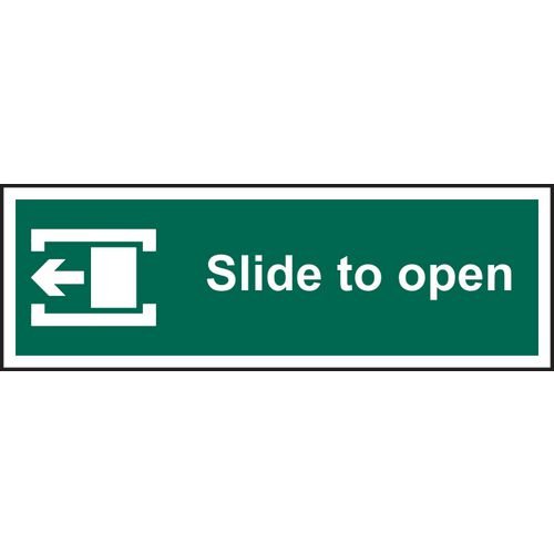 Slide To Open (Left) - 1.2mm Recyclable Pp (300 X 100mm)