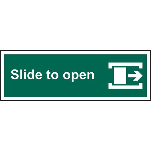 Slide To Open (Right) - 1.2mm Recyclable Pp (300 X 100mm)