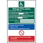 Disabled Refuge Action- 1.2 mm Recyclable Pp (200 X 300 Mm)