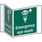 Emergency Eye Wash (projectionsign) - 1.2 mm Recyclable Pp (200 mm Face)