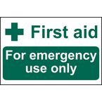 First Aid for Emergencyuse Only - Sapp (300 X 200 Mm)