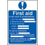 First Aid Procedure- Sav (200 X 300 Mm)