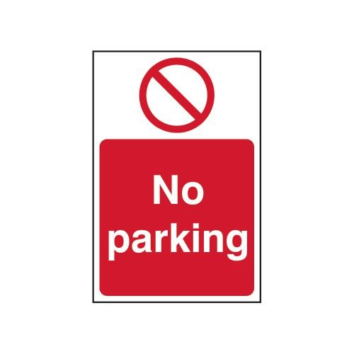 No Parking - 1.2mm Recyclable Pp (400 X 600mm)
