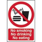 No Smoking No Drinkingno Eating - Sapp (200 X 300 Mm)