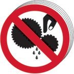 Do Not Touch Symbol- Sav (50 mm Dia.) (pack of 10)