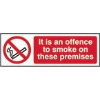 It Is An Offence to Smokeon These Premises - 1.2 mm Recyclable Pp (300 X 100 Mm)