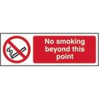 No Smoking Beyond Thispoint - Sav (300 X 100 Mm)
