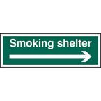 Smoking Shelter (arrowright) - 1.2 mm Recyclable Pp (300 X 100 Mm)