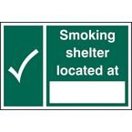 Smoking Shelter Locatedat _____ - 1.2 mm Recyclable Pp (300 X 200 Mm)