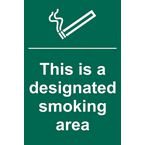 This Is A Designatedsmoking Area - Sapp (200 X 300 Mm)