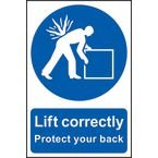 Lift Correctly - Protectyour Back - Sapp (200 X 300 Mm)