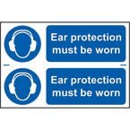 Ear Protection Mustbe Worn - Sapp (300 X 100 Mm) Pack of 2