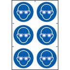Eye Protection Symbolssapp (100 X 100 Mm) Pack of 6