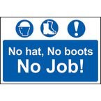 No Hat, No Boots,no Job - Sapp (300 X 200 Mm)
