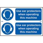 Use Ear Protectors When Operatingthis Machine - Sapp (300 X 100 Mm) Pack of 2